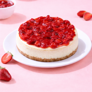 Strawberry Baked Cheesecake