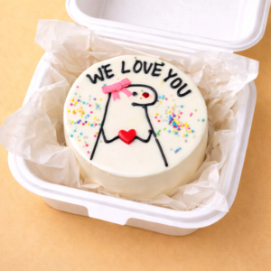 We Love You – Cute Doodle Bento Cake